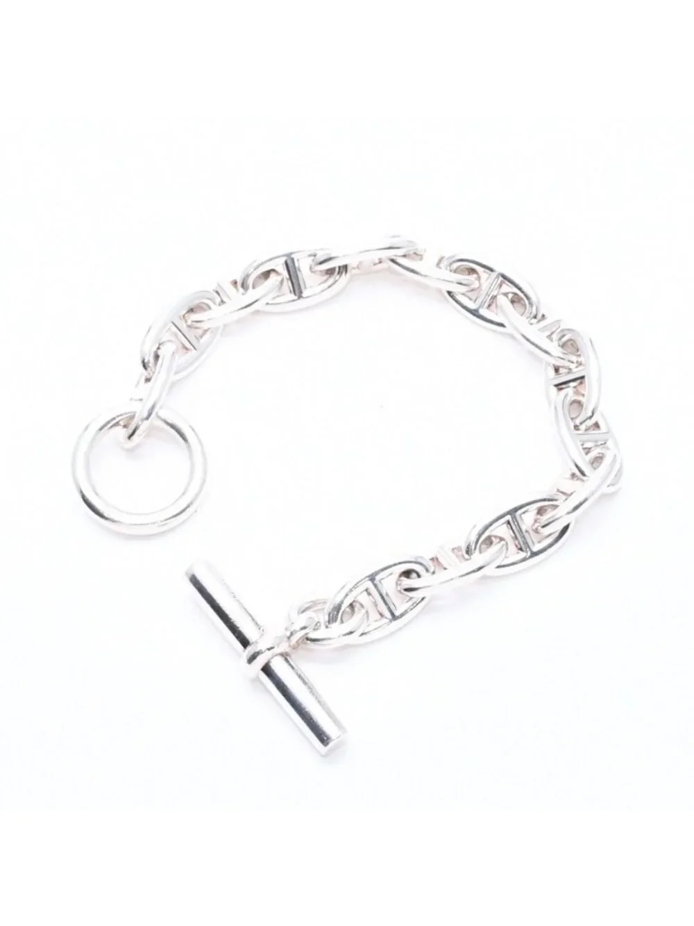 Hermes Chaine D'ancre GM Bracelet Weight 14 Links 925 Sterling Silver 24